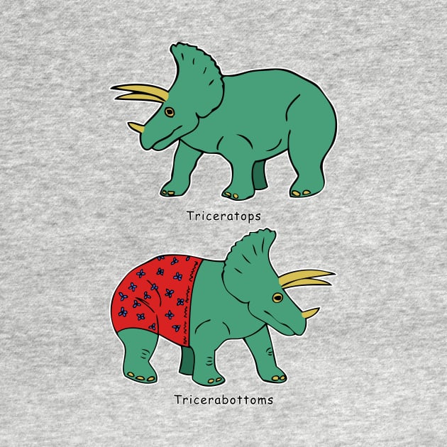 Triceratops & Tricerabottoms by RockettGraph1cs